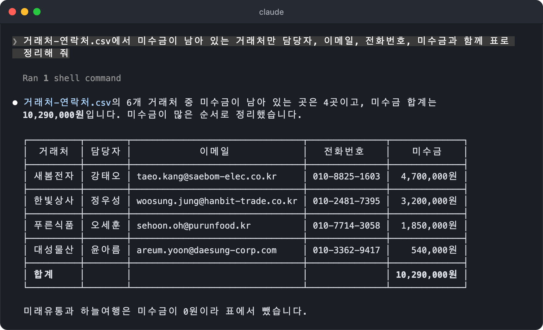 공유 모드를 켜기 전